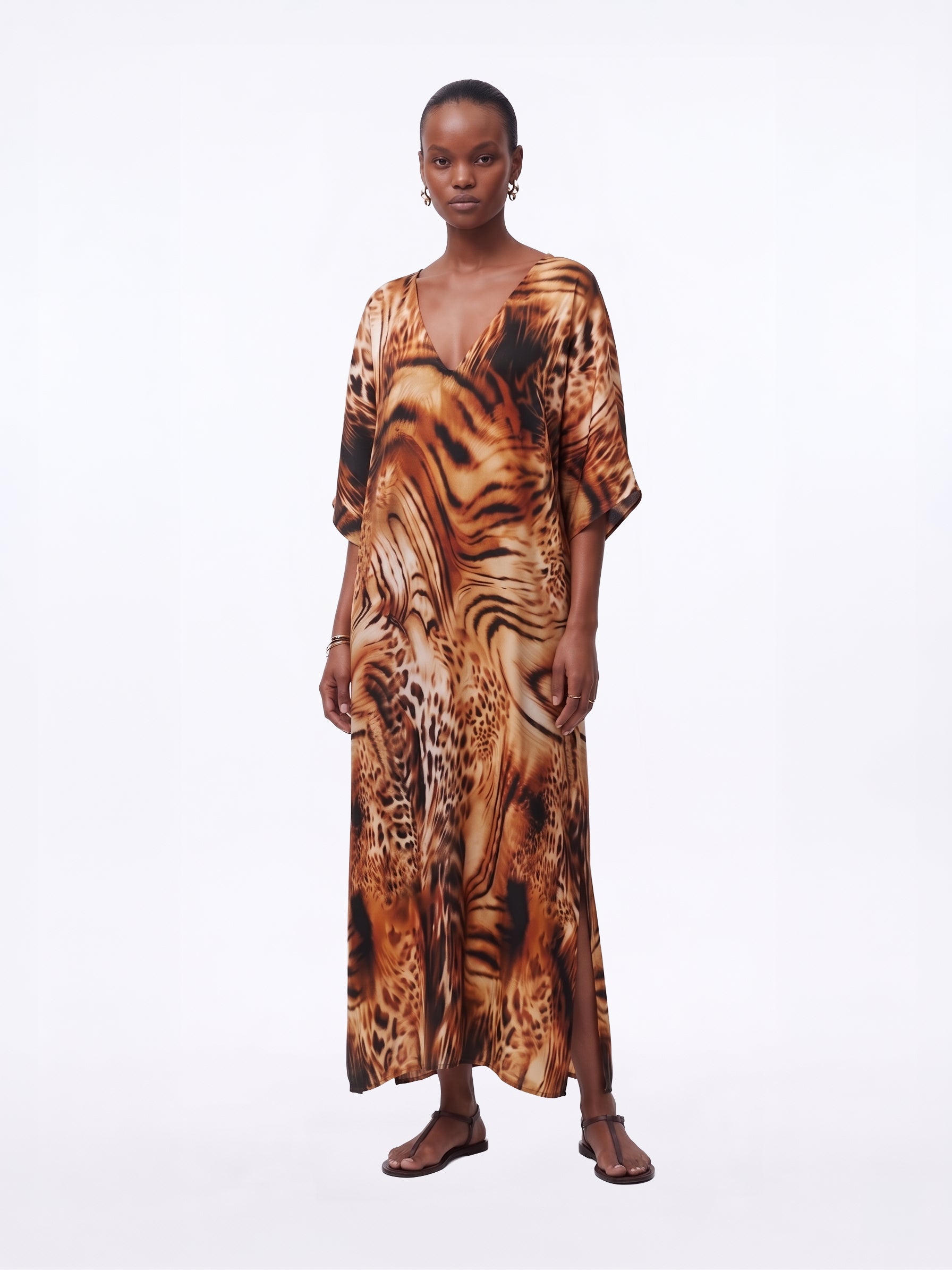 Umber Flow Dress