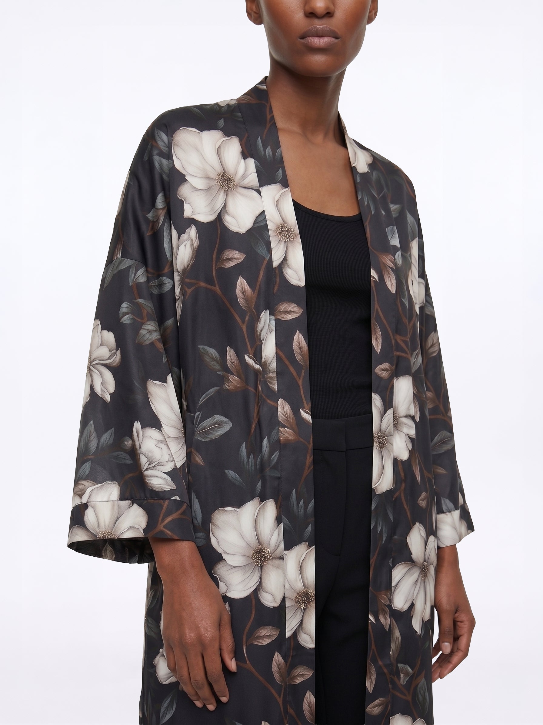 Midnight Bloom Kimono