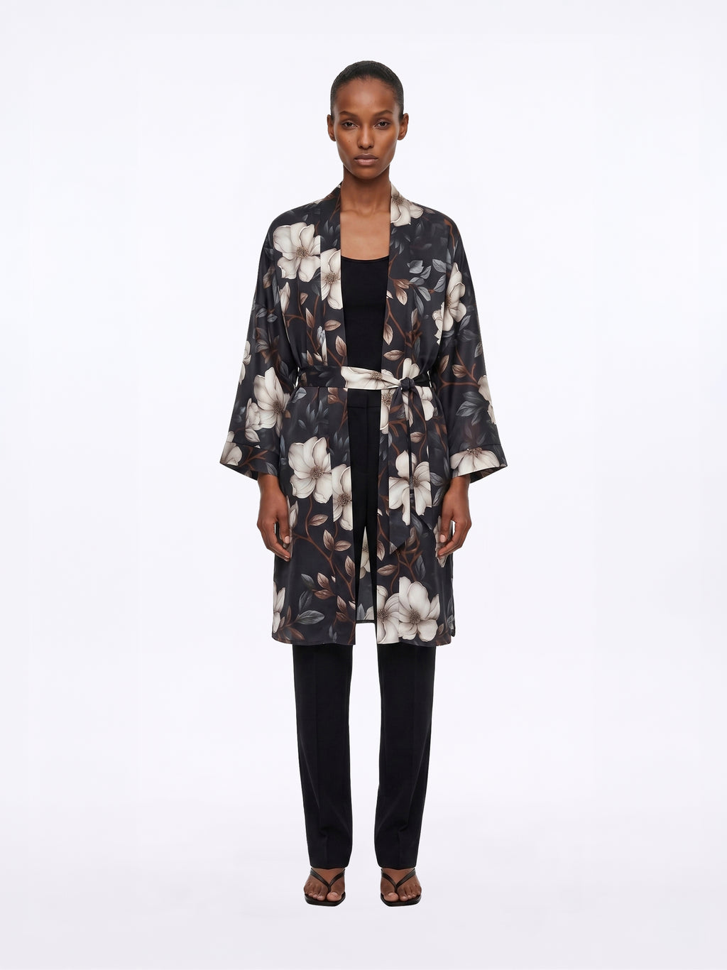 Midnight Bloom Kimono