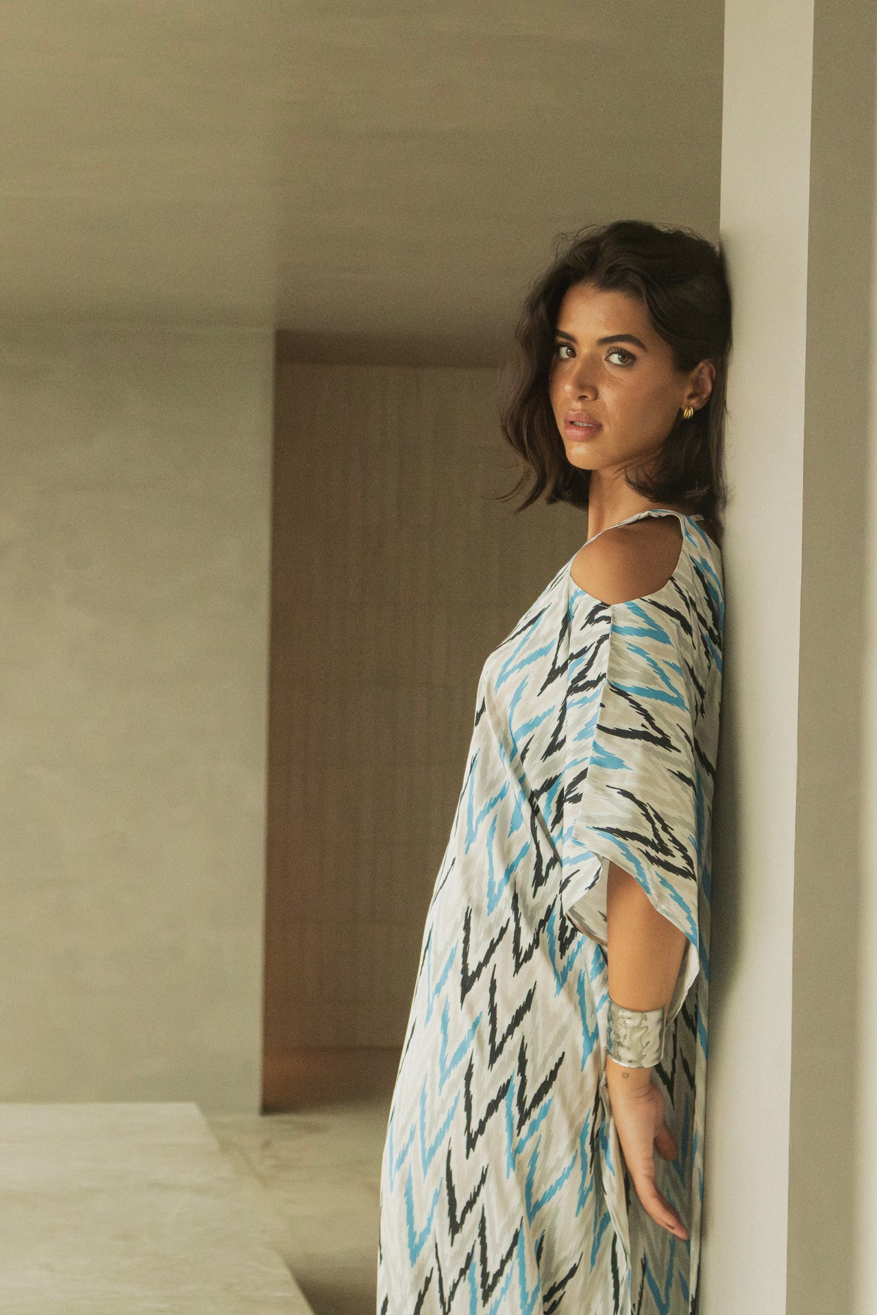Tank dress in silk