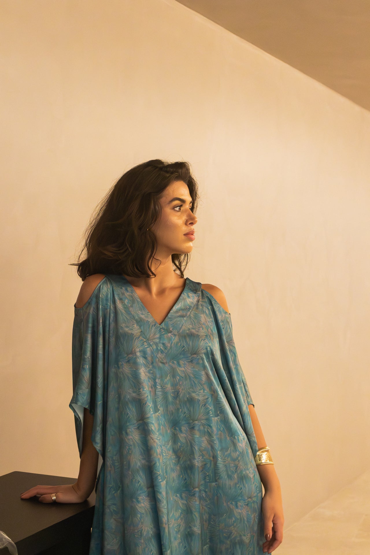 Tank dress in silk