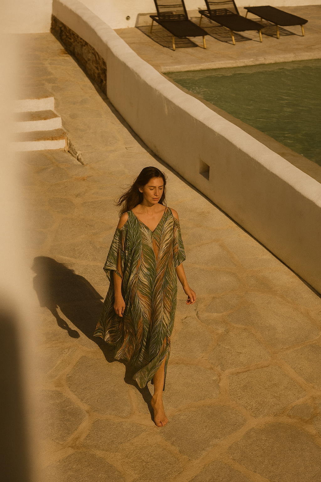 Tank dress in silk