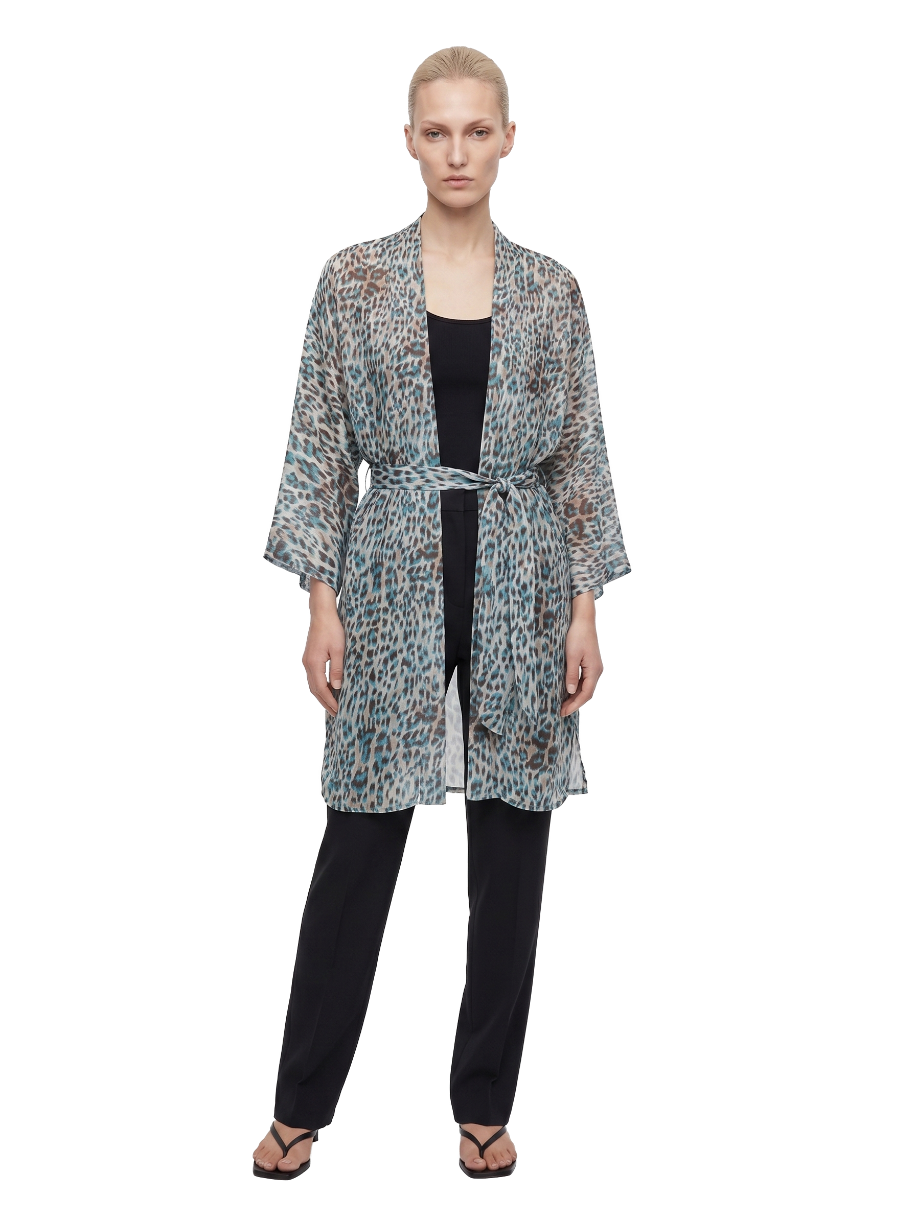 Blue Drift Kimono